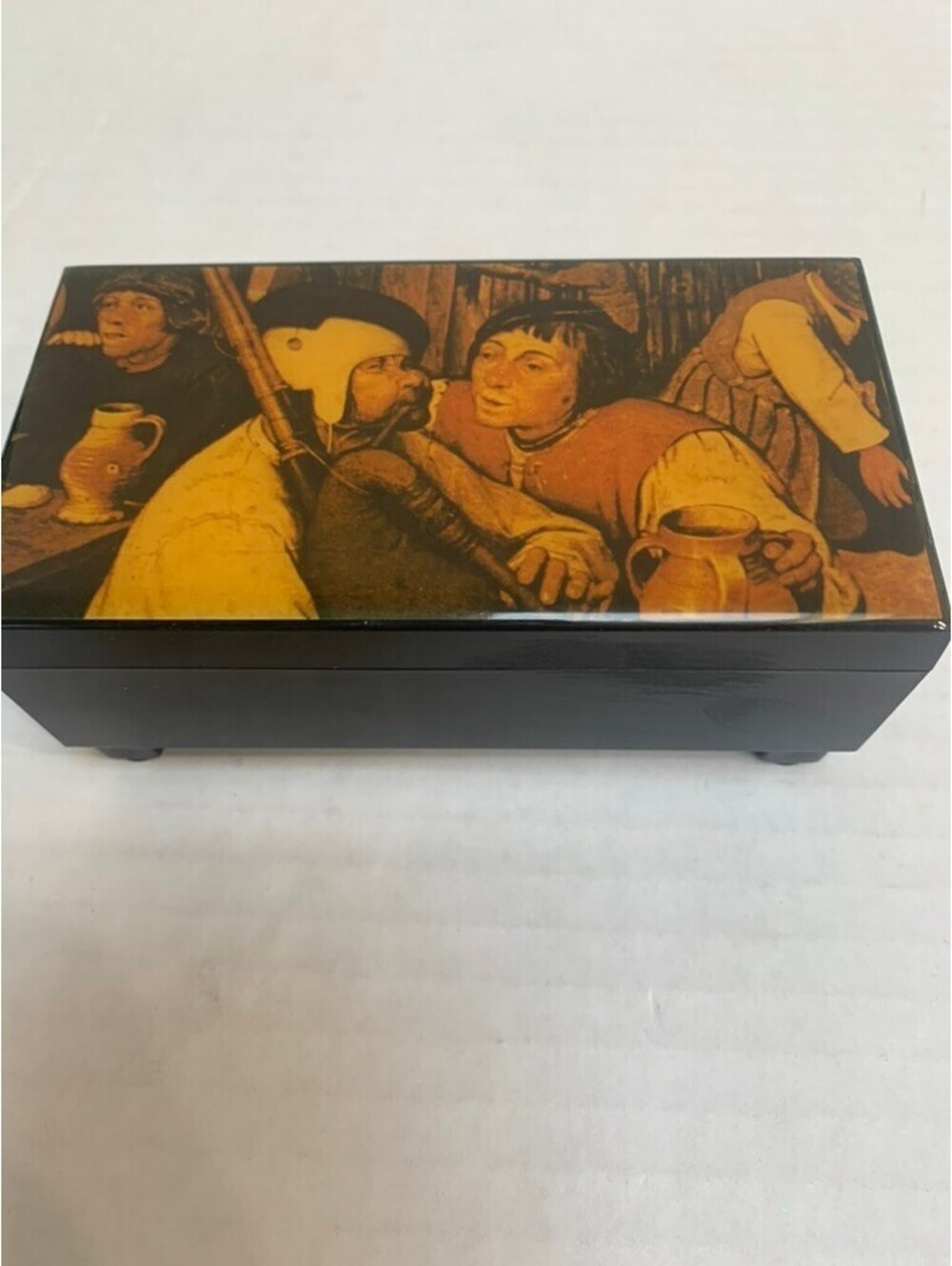 Music Box Small Reproduction "The Peasant Dance" Edelweiss Bruegal Artist
